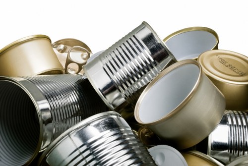 Bins and green waste prepared for transfer station delivery